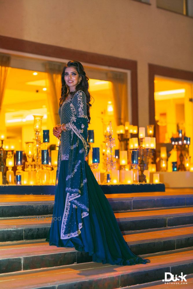 Outfits Photo dark green lehenga