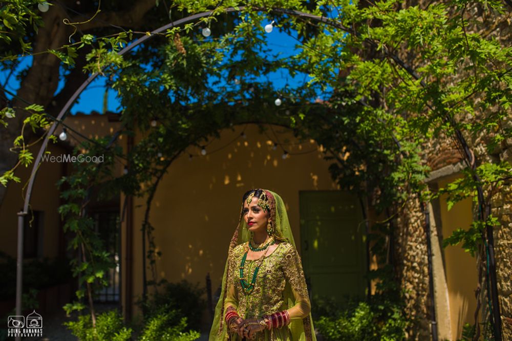 Photo of Offbeat bridal lehenga in light green lehenga