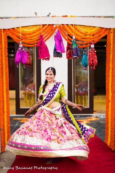 Photo of floral print lehenga by divyrrit