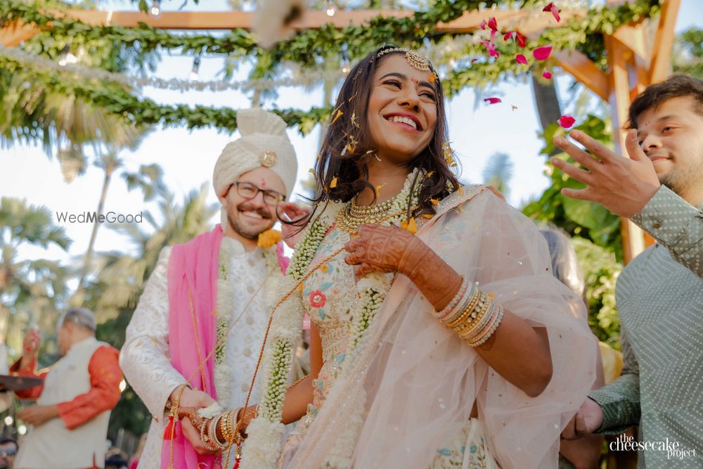 Photo of candid bridal shot during pheras