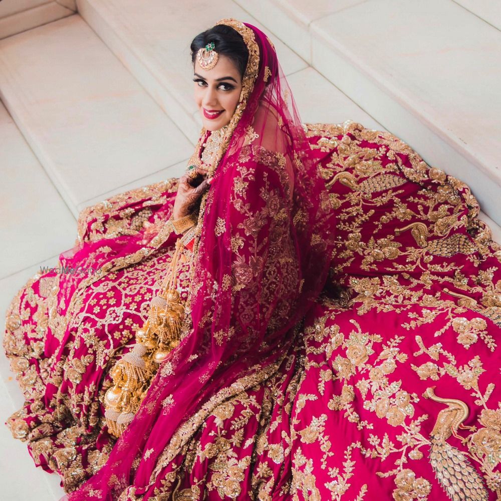 Photo of Bright pink lehenga