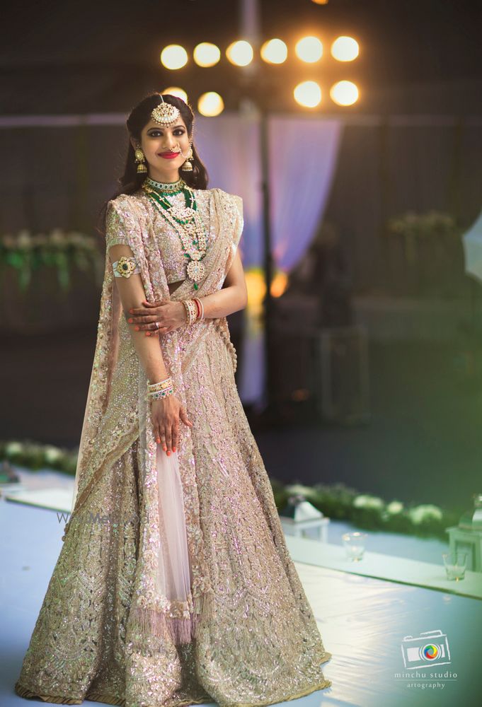 Silver Bridal Lehenga Photo silver lehenga