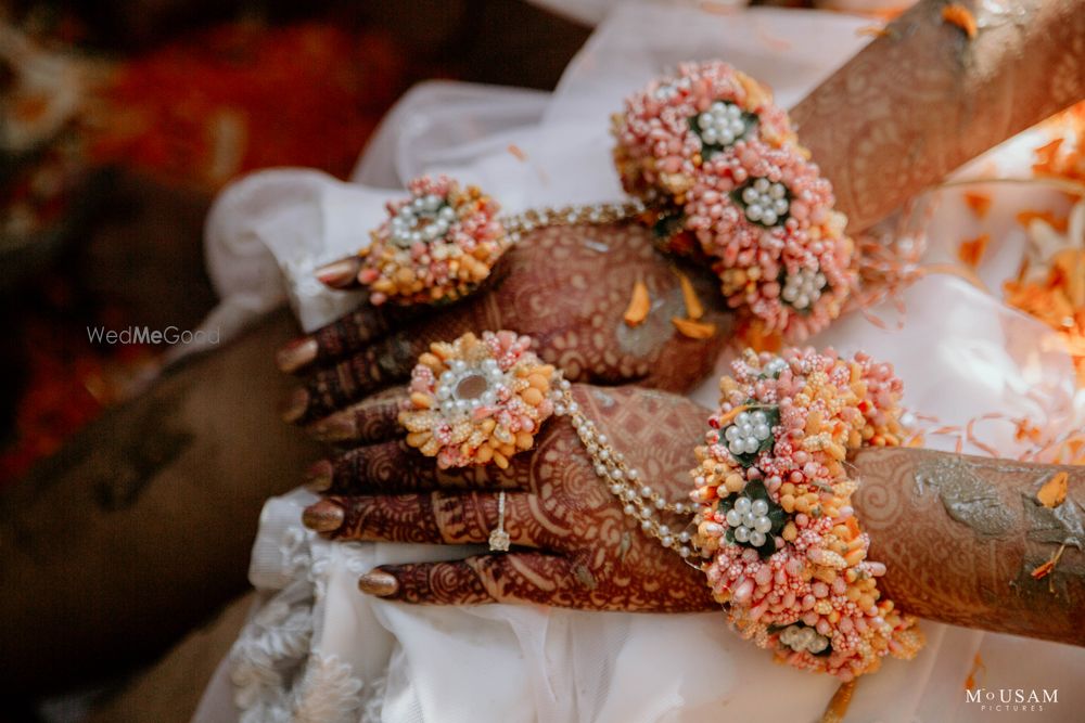 Photo of floral haathphool for mehendi or haldi