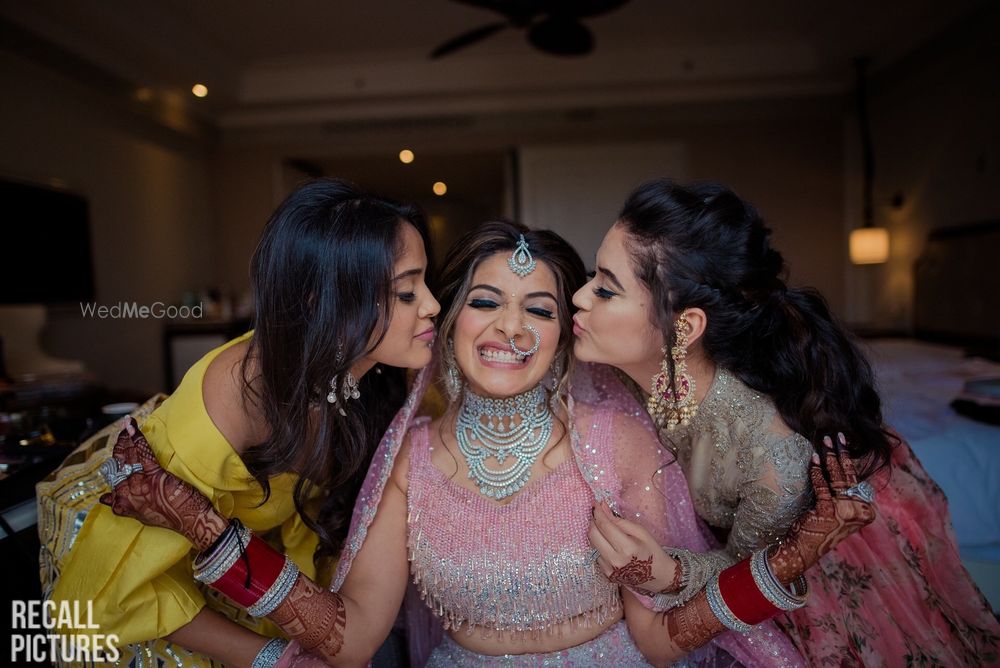 Photo of Cute bridesmaids photoshoot with the bride-to-be