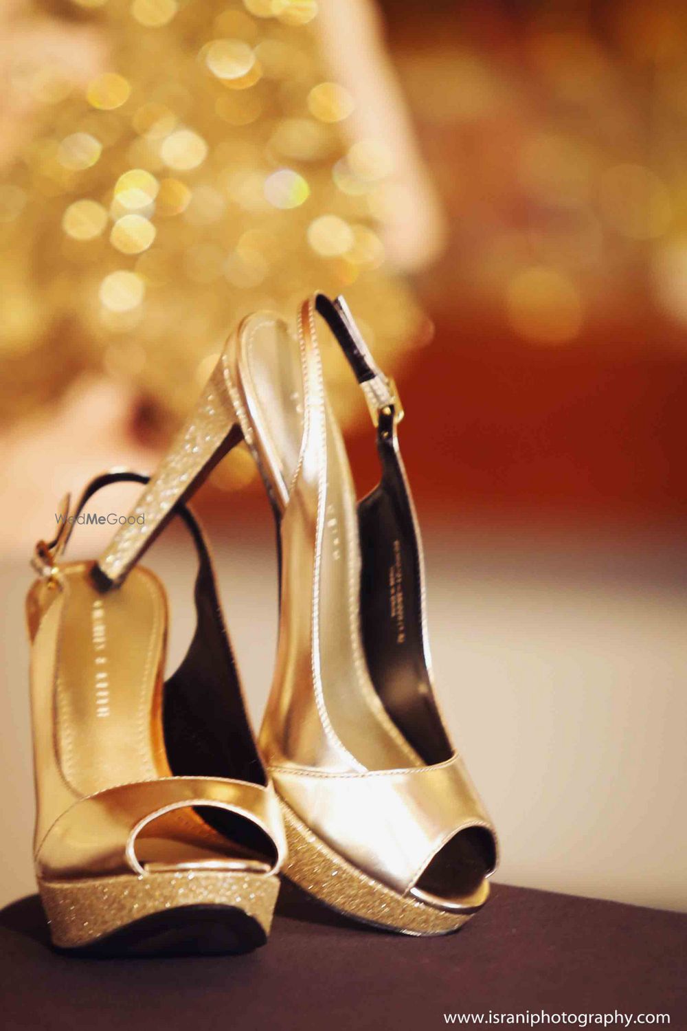 Photo of gold heels