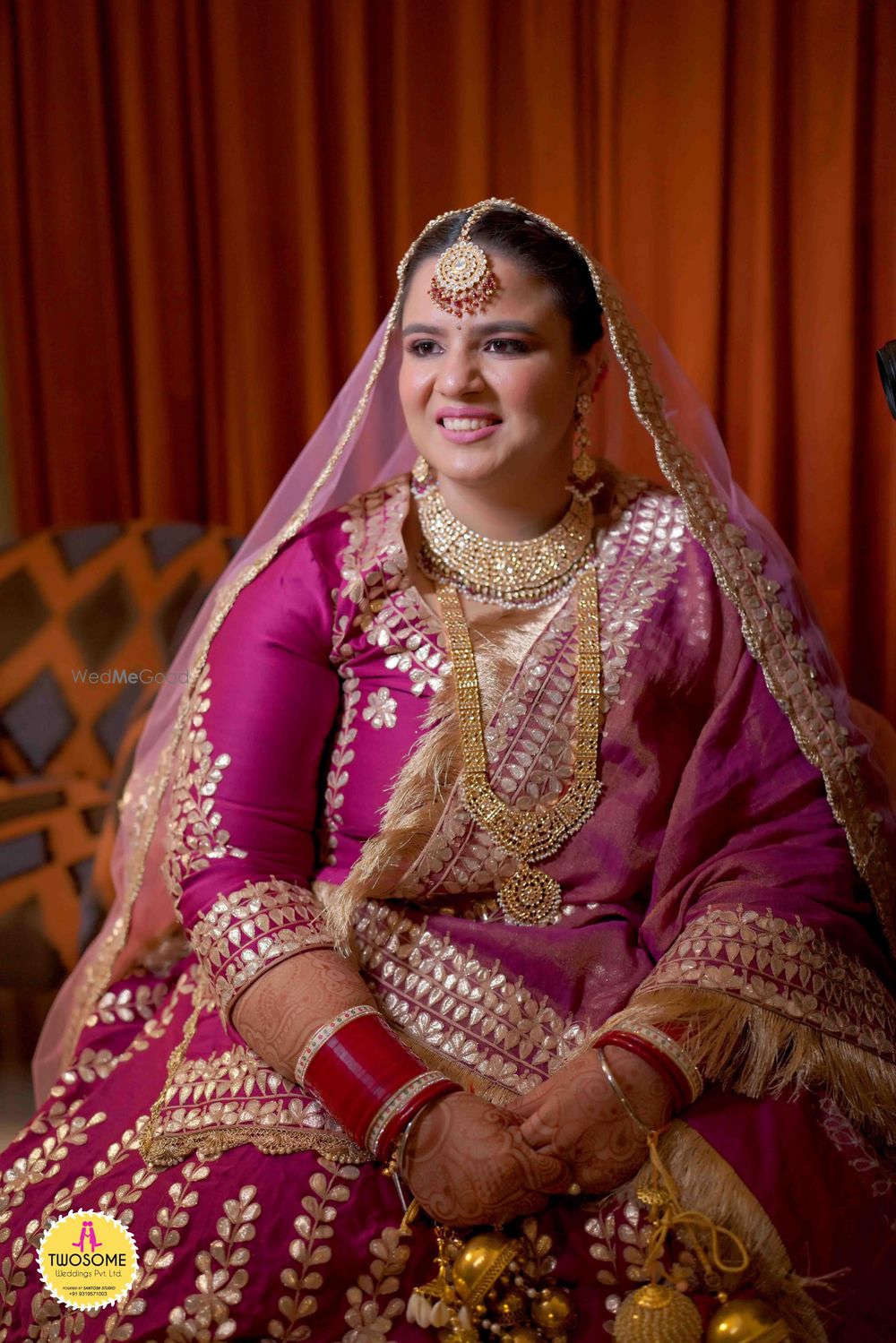 Photo of cute bridal portrait