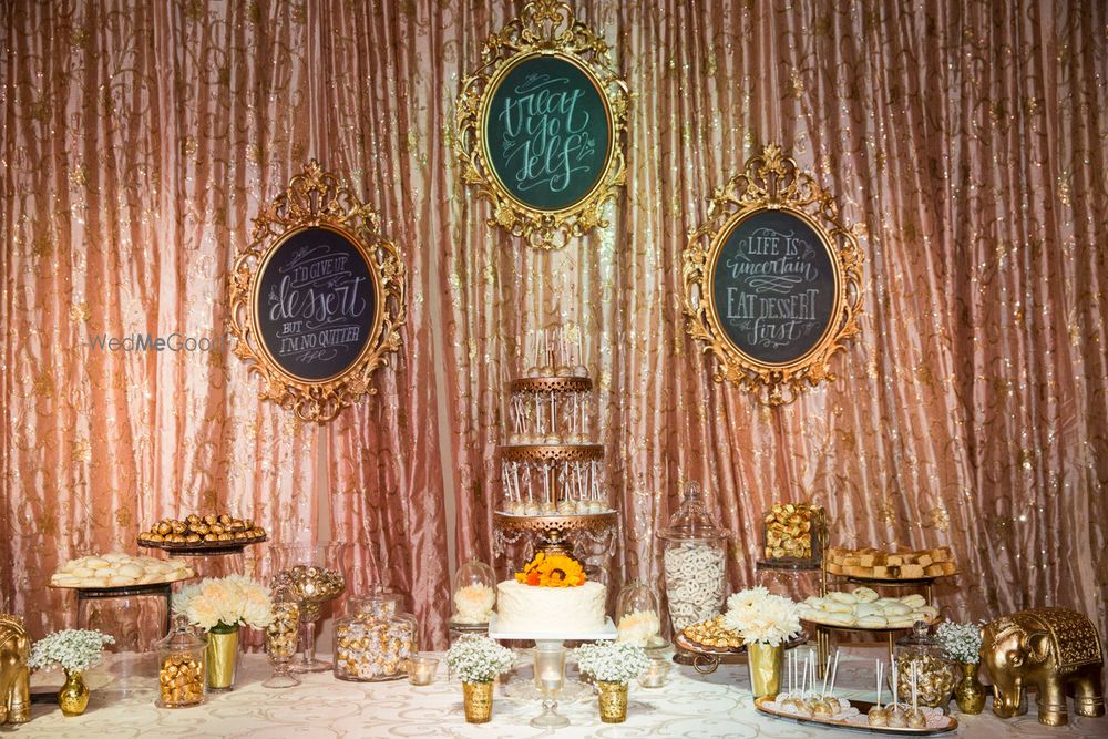 Photo of dessert table setup