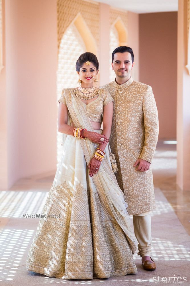 White Bridal Lehenga Photo white and gold lehenga