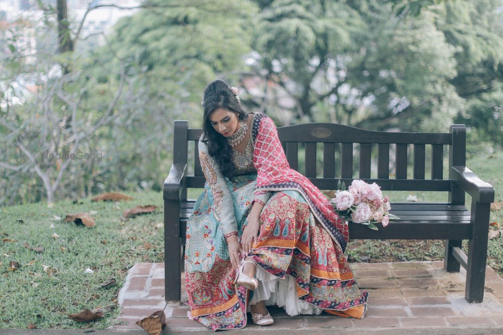 Photo of Pretty bridal getting ready shot for wedding