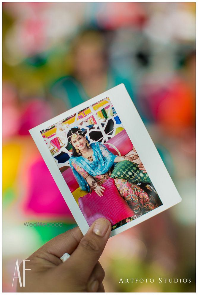 Photo of Polaroid shots on mehendi