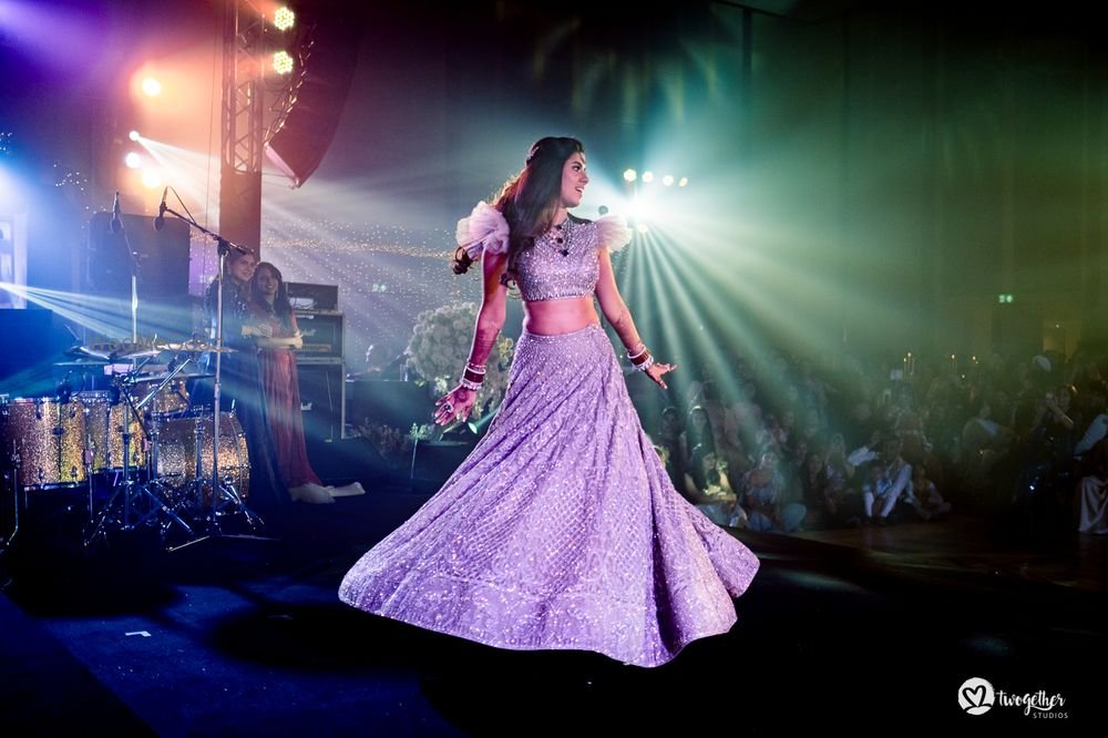 Photo of twirling lehenga shot