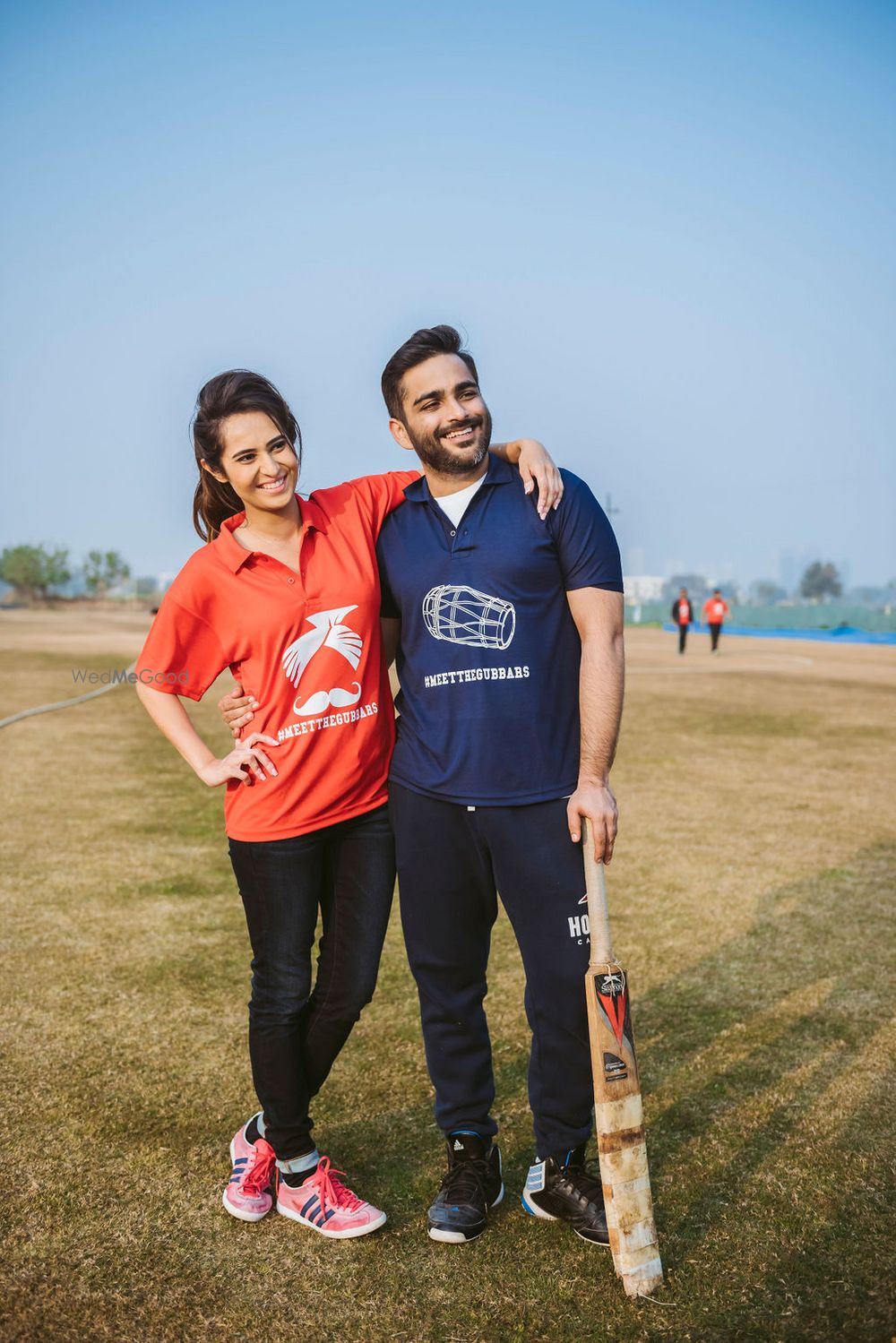 Photo of Customised tshirts for bride and groom to play cricket