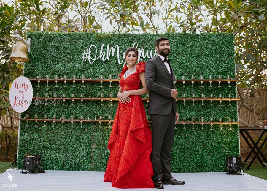 Photo of Couple portrait captured on reception