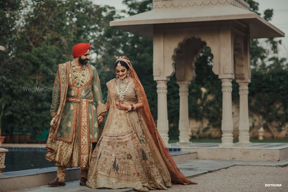 Photo of A couple portrait on their wedding day