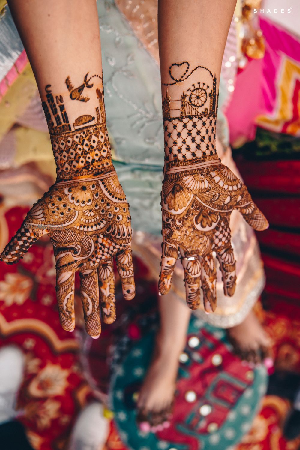 Photo of Unique and beautiful mehndi design.