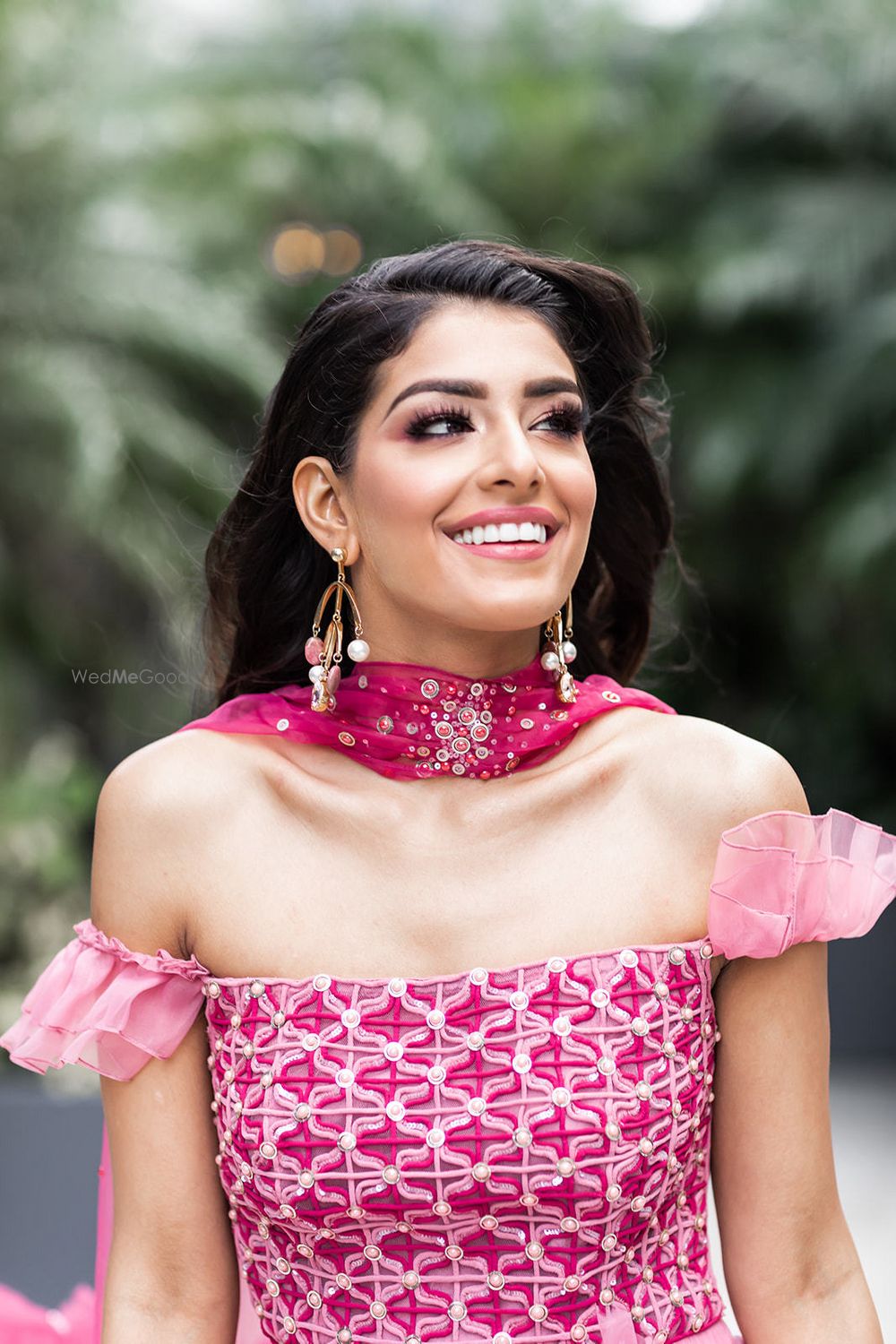 Photo of Strapless mehendi blouse in light pink