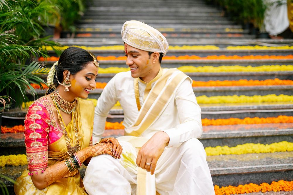 Photo of Couple caught in a candid moment.