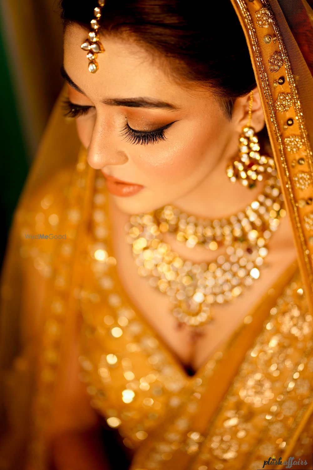 Photo of Orange smokey eye makeup for bride