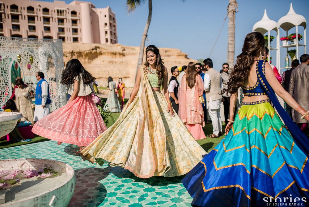 Light Green Outfits Photo floral lehenga