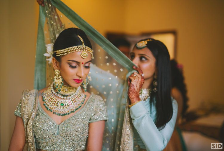 Photo of Mint green bridal dupatta