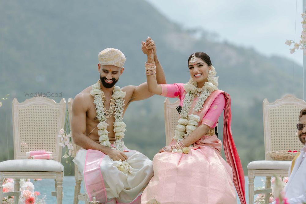 Photo of cute couple portrait