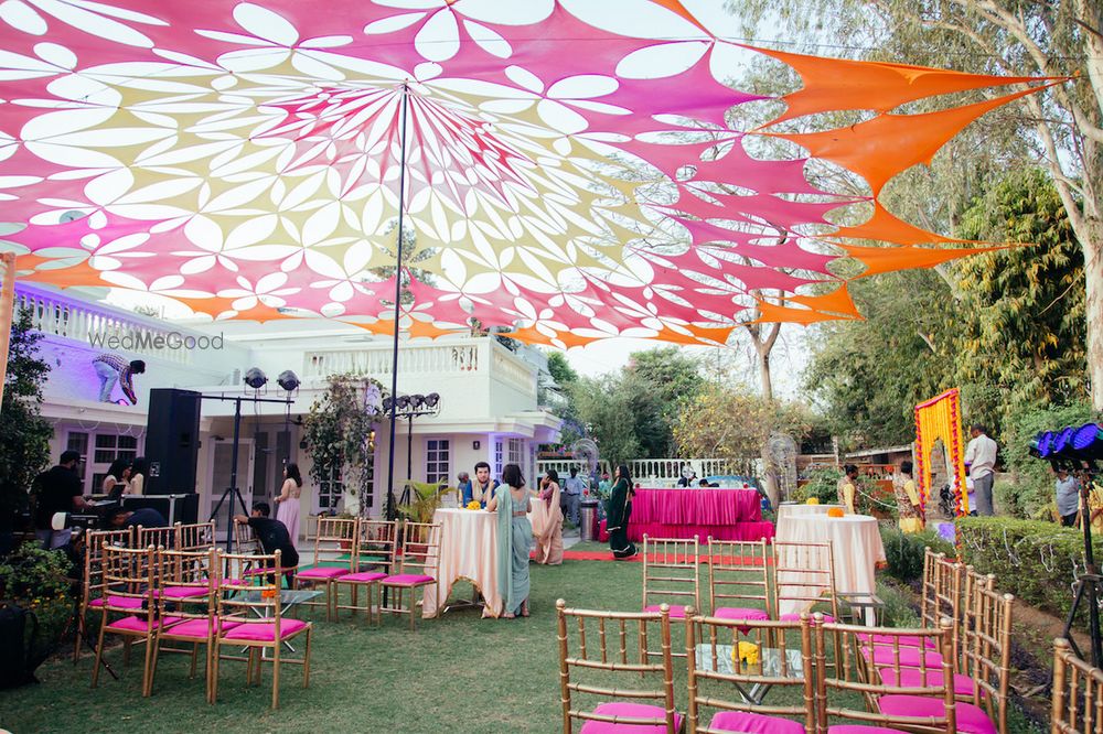 Photo of Umbrella tent decor for mehendi