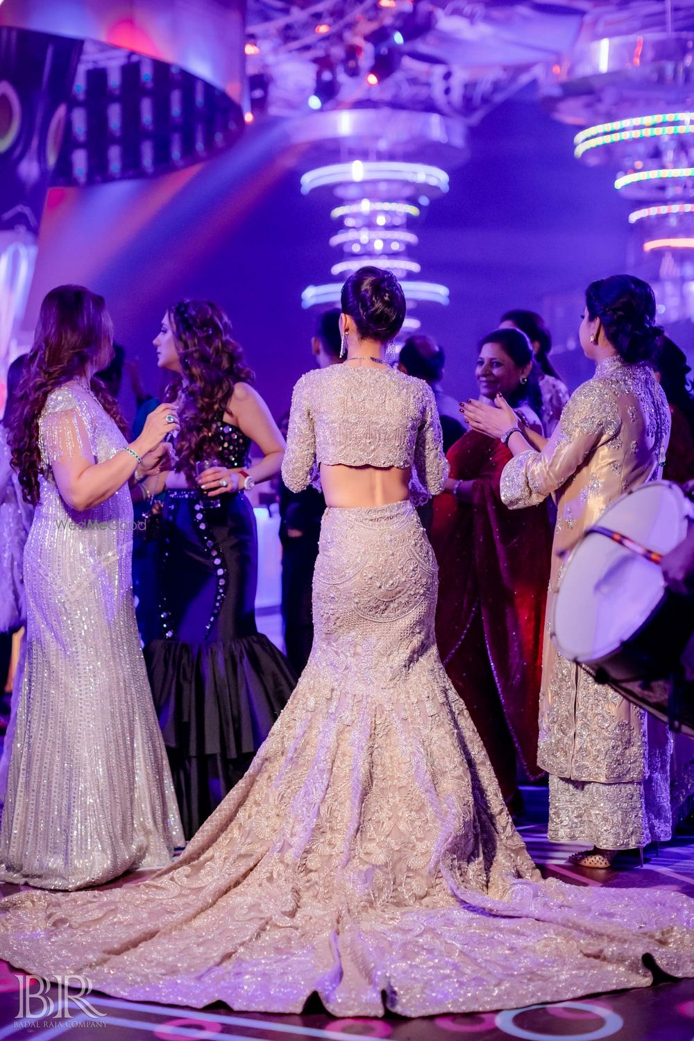 Photo of Gorgeous fishtail cocktail gown the bride wore for her cocktail