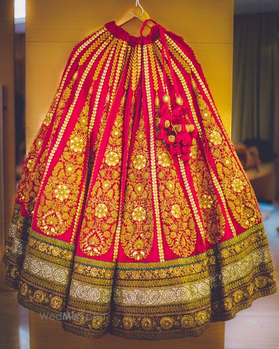 Photo of Bridal lehenga in velvet