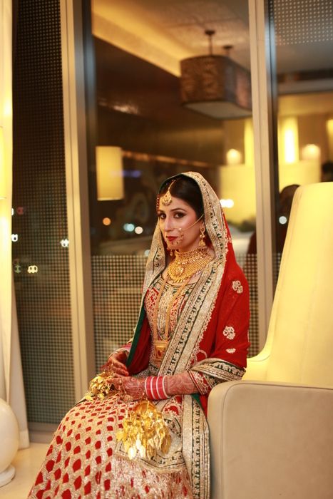 Photo of red lehenga