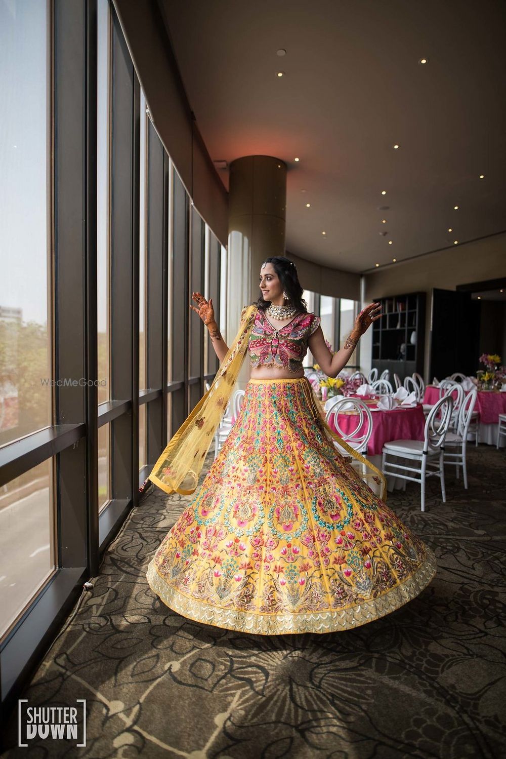 Photo of Varun Bahl lehenga with unique blouse design