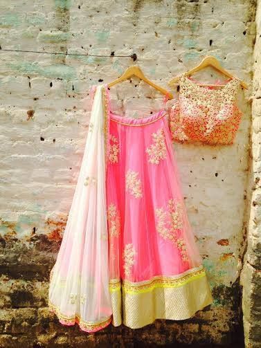 Photo of light pink lehenga