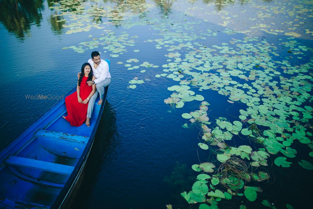 Photo of Couple pre wedding shot on boat