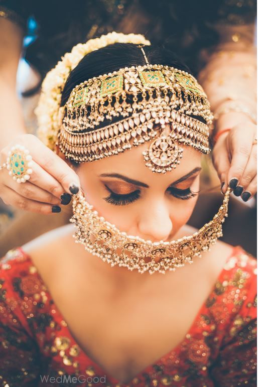 Photo of Bride getting ready shot.