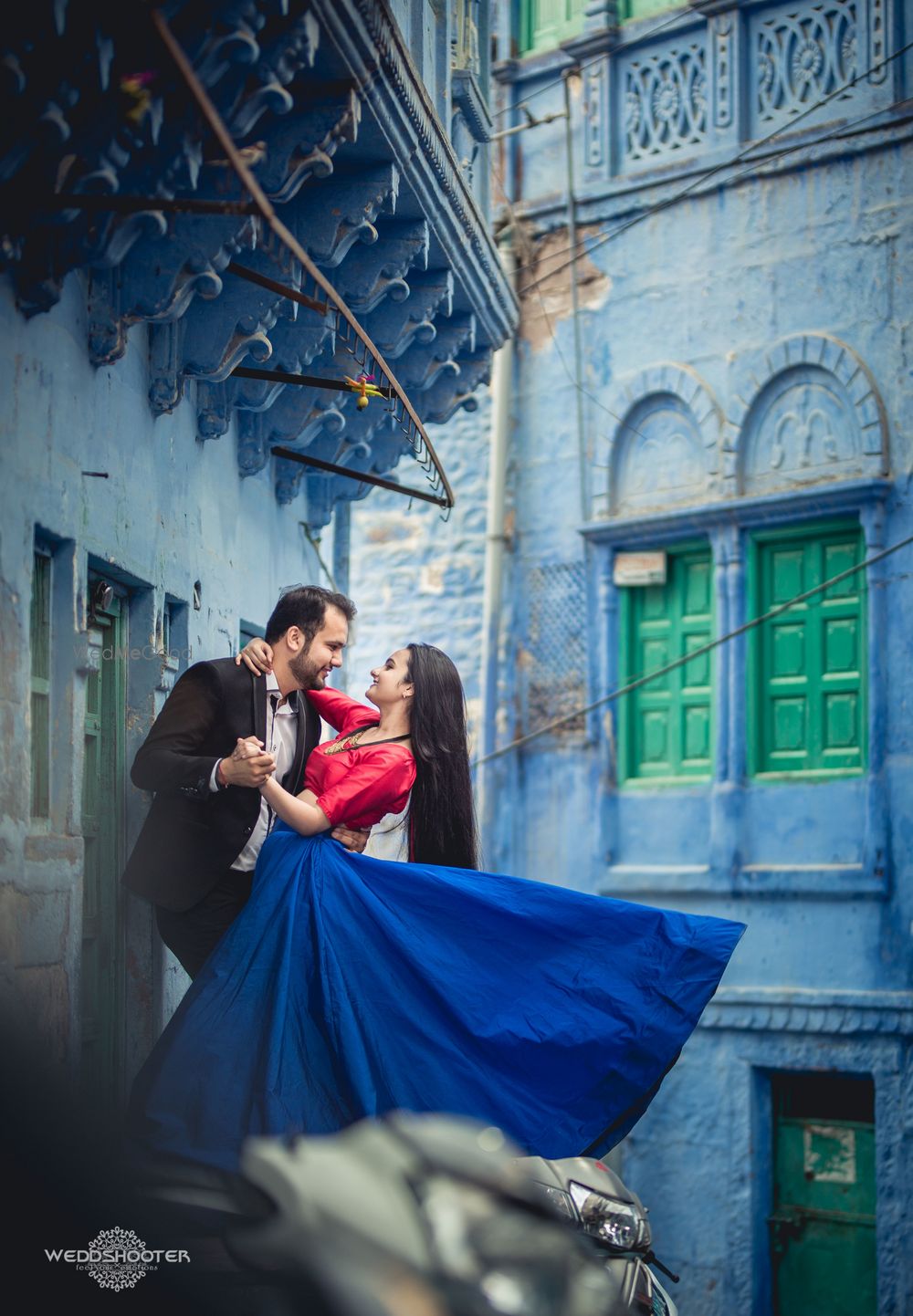 Photo of Destination pre wedding shoot idea with long skirt