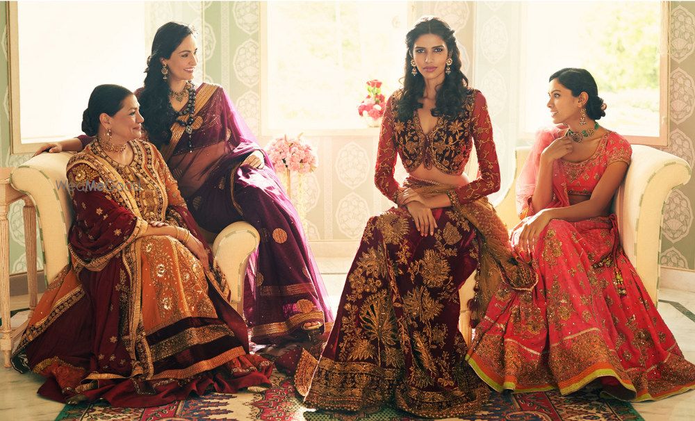 Photo of red bridal lehenga