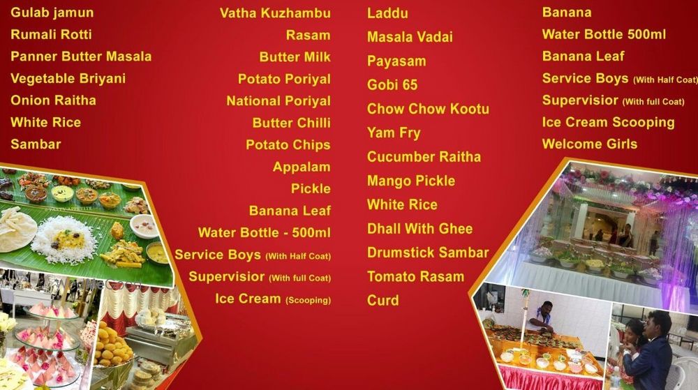 Photo From Grace Caterers - Vegetarian Menu - By Grace Caterers