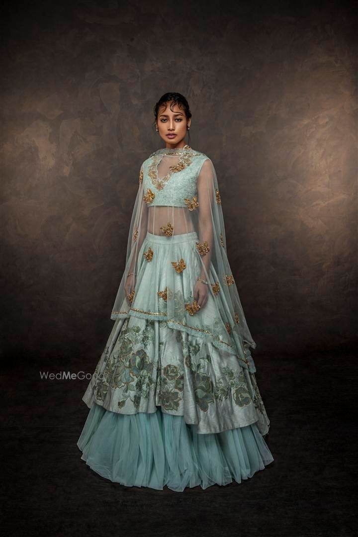 Photo of layered lehenga