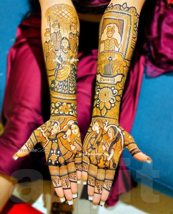 Photo From Bridal Mehandi Design - By Aneesh Mehandi Art