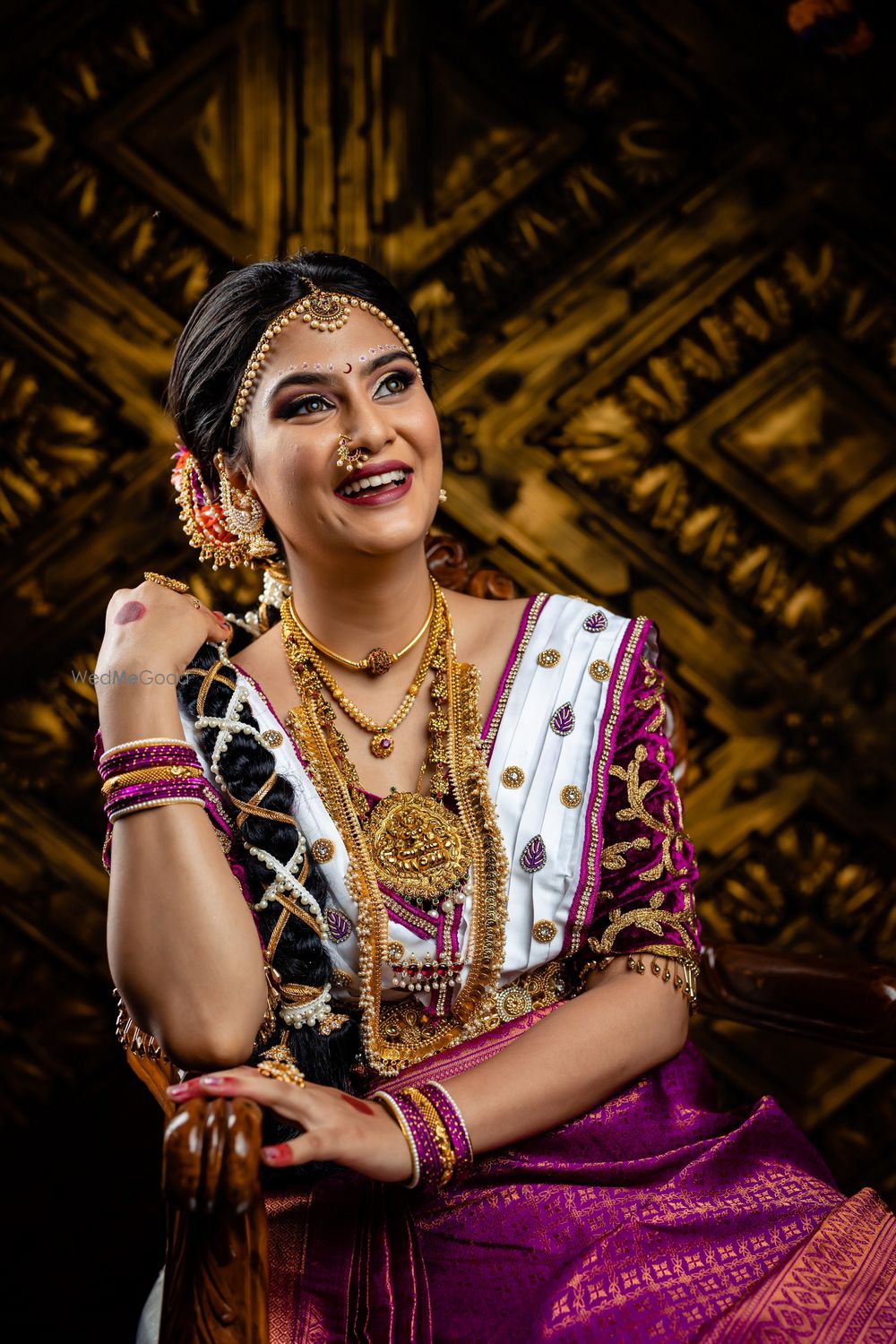 Photo From Shravya GSB konkani Bride - By Dimple Shetty Mua