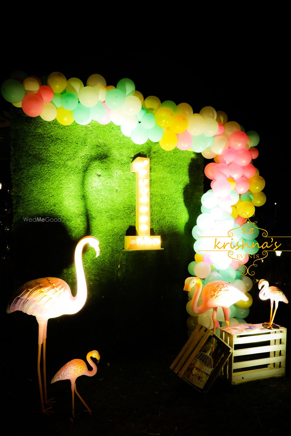 Photo From Saanvi & Shritha 1 st Birthday Flamingo theme at Resort - By Krishna's Events