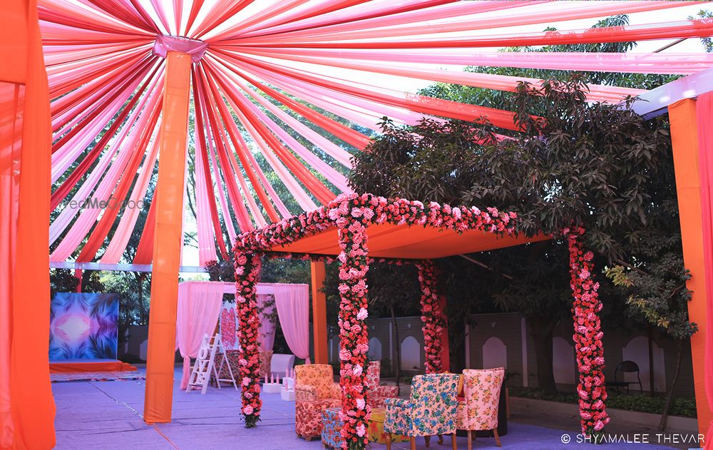 Photo of Tent and mandap decor idea