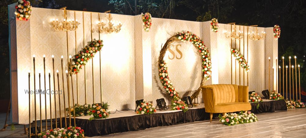 Photo From Reception & Engagement Background  - By New Lotus Flower Decoration