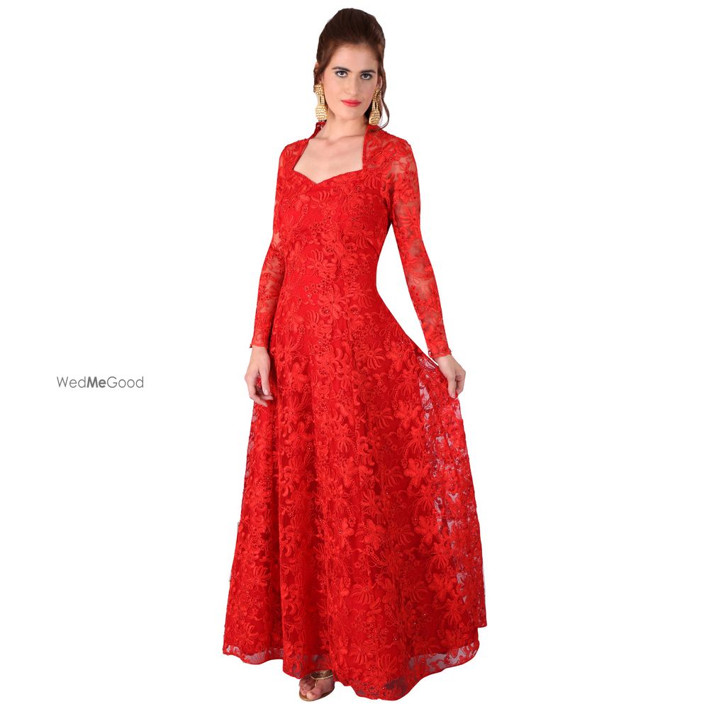 Photo of red anarkali