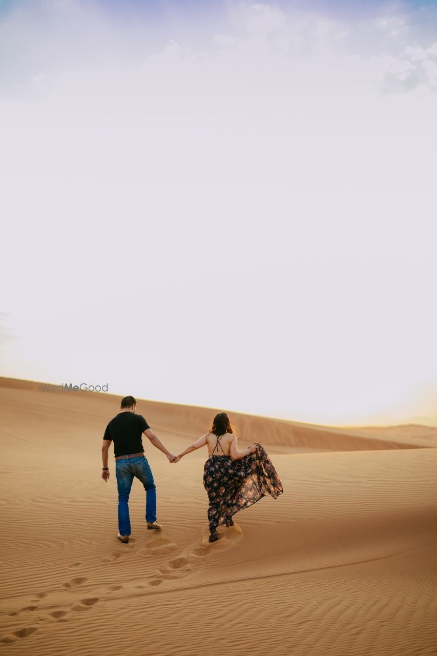 Photo of Dubai pre wedding shoot in desert