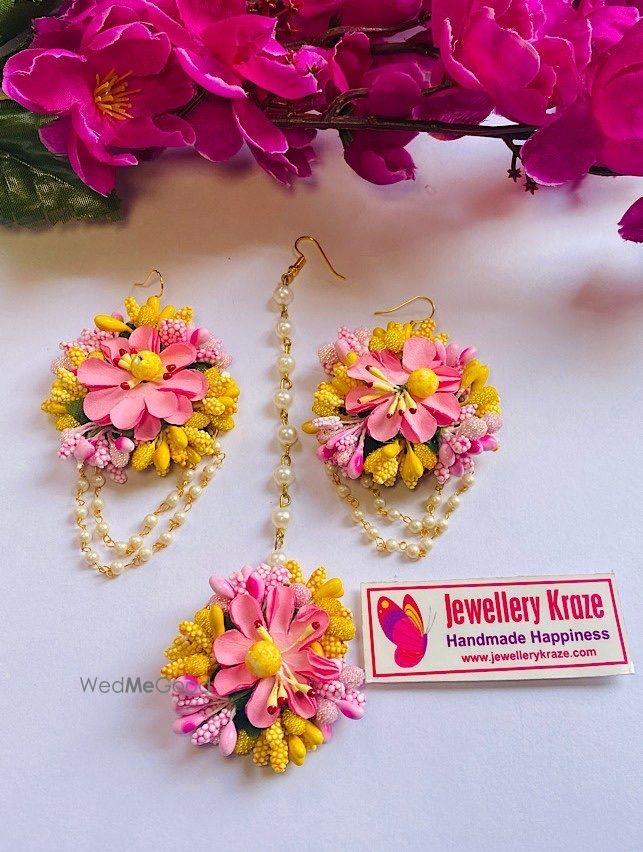 Photo From Floral Earings Tikka Sets - By Jewellery Kraze