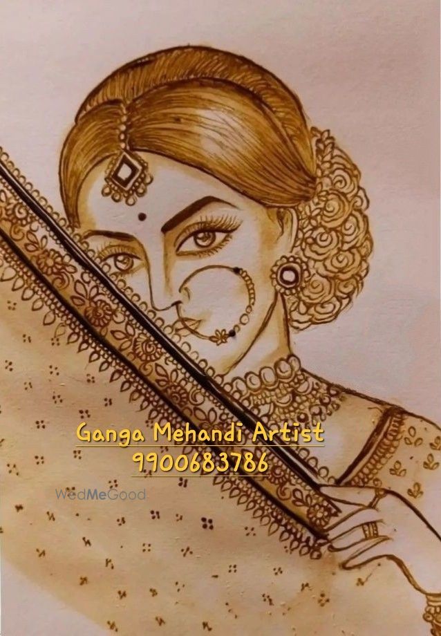 Photo From Dulha Dulhan Face Design's, In Bridals - By Ganga Mehandi Artist