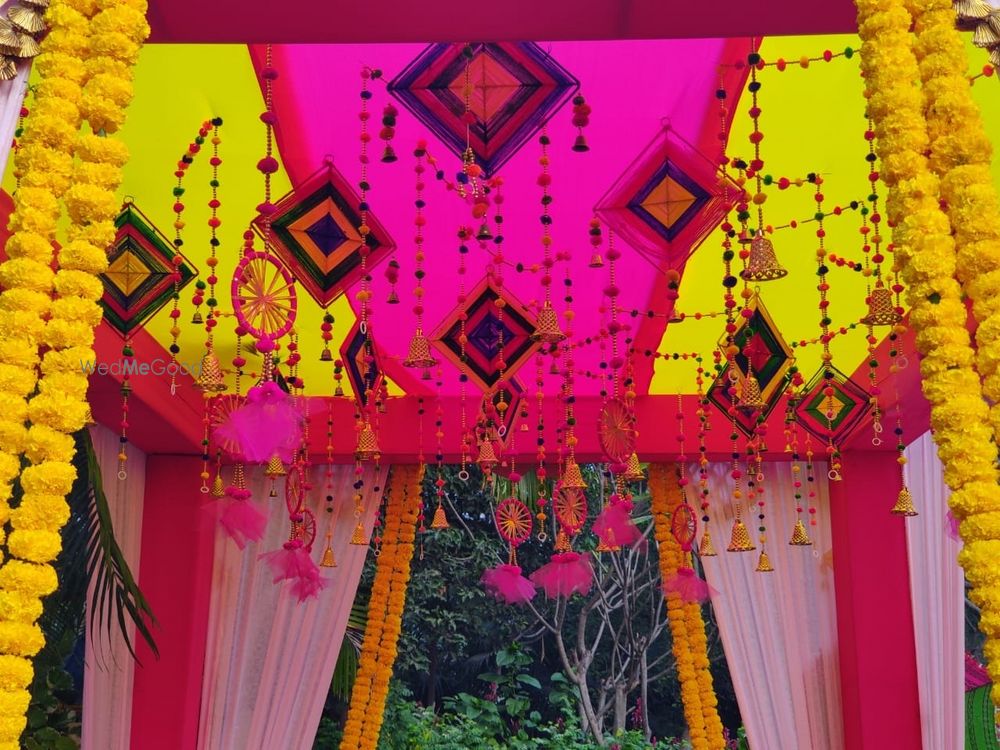 Photo From Haldi & Mehandi Backdrops  - By New Lotus Flower Decoration