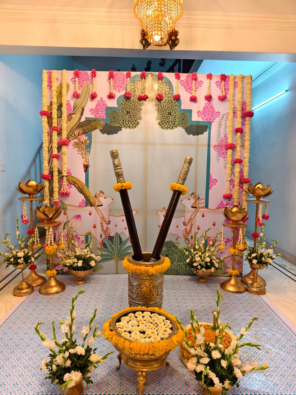 Photo From Haldi & Mehandi Backdrops  - By New Lotus Flower Decoration