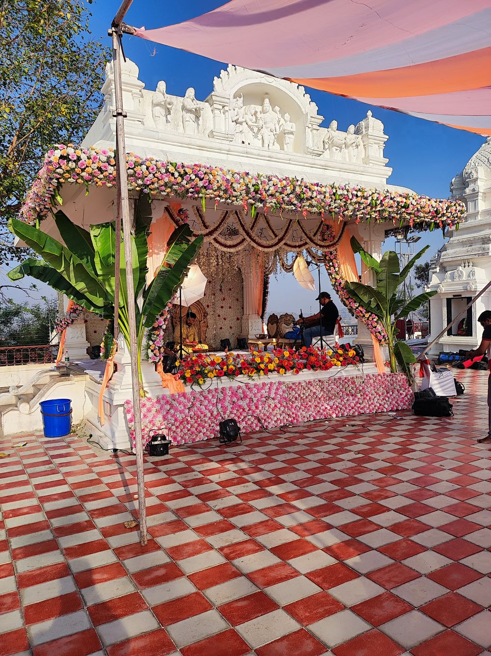 Photo From Sanghi temple mandap decor - By Sai Balaji Flower Decoration & Event Planner