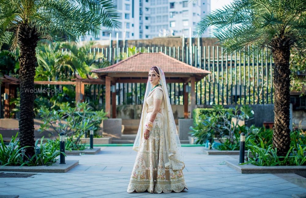 Photo of Off white wedding lehenga for day